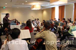 Le prove dell'orchestra