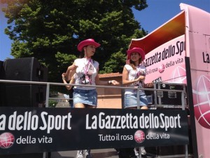 La carovana del Giro d'Italia