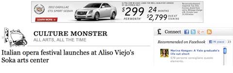 L'articolo del Los Angeles Times online