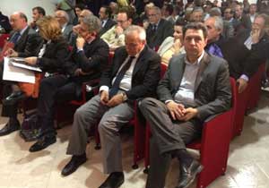 Le autorità alla presentazione del rapporto sull'economia