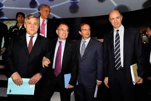 Le autorità all'assemblea di Unindustria