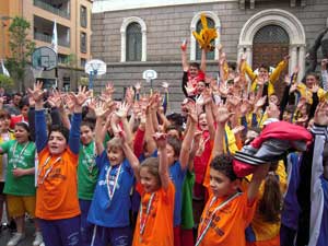 Un'immagine della manifestazione di minibasket
