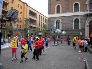 Un'immagine della manifestazione di minibasket