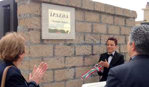 L'inaugurazione dell'istituto alberghiero di Montalto di Castro