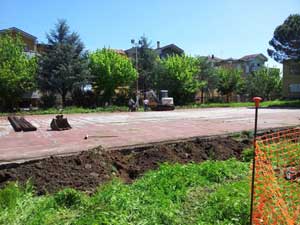 I lavori al liceo Colasanti