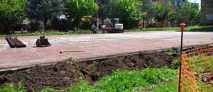 I lavori al liceo Colasanti