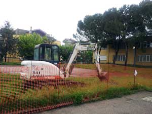 I lavori al liceo Colasanti