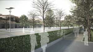 Un particolare del progetto di Valle Faul