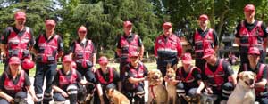 Le unità cinofile di soccorso dell'Associazione nazionale carabinieri