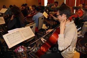Le prove dell'orchestra