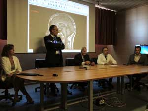 L'inaugurazione della sala multimediale
