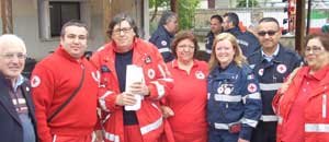 I vertici della sezione della Cri