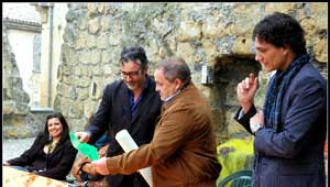 Un momento dell'inaugurazione di Weekend'art