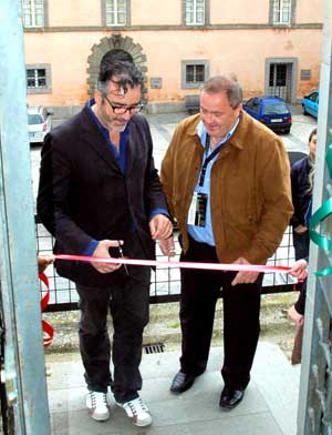 Un momento dell'inaugurazione di Weekend'art