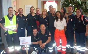 Il gruppo dei volontari della Cri di Canino