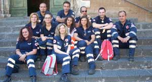 Il gruppo dei volontari della Cri di Canino