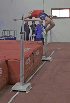 Umberto Battistin nel Salto in Alto