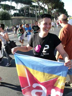 Emanuela Dei al Gay Pride