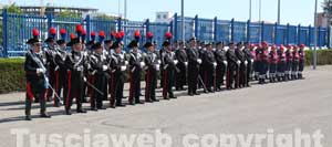 La cerimonia del 168esimo anniversario dell'Arma dei carabinieri
