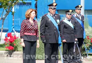 La cerimonia del 168esimo anniversario dell'Arma dei carabinieri