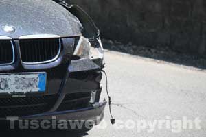 La Bmw coinvolta nella scontro