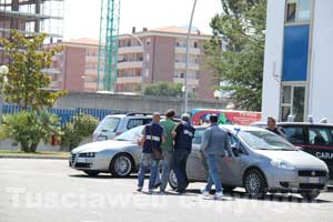 L'uscita degli arrestati