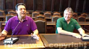 Il sindaco Marini e il consigliere Fusco