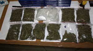 La droga sequestrata