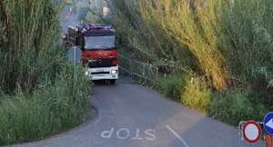 Le strade della zona termale