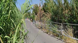 Le strade della zona termale