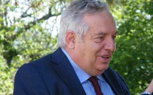 Piero Camilli all'inaugurazione
