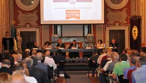 Un momento dell'assemblea della Cna
