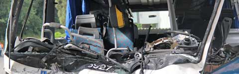 L'autobus sventrato