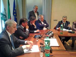 Battistoni e Mattei all'incontro con Confagricoltura Lazio
