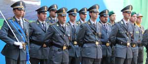La guardia di finanza in festa