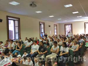 La delegazione della scuola accolta in Provincia