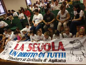 La delegazione della scuola ricevuta in Provincia