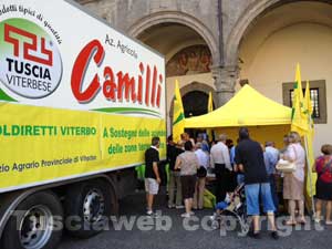 L'iniziativa di Coldiretti in piazza del Comune