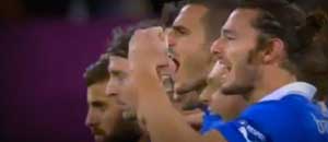 Gli azzurri che esultano