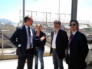Battistoni in visita alle aziende di Latina