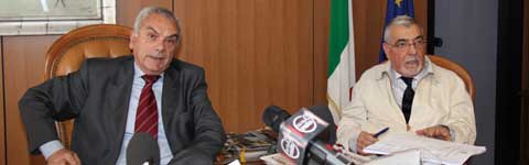 Da sinistra: il procuratore capo di Viterbo Alberto Pazienti e il pm Renzo Petroselli