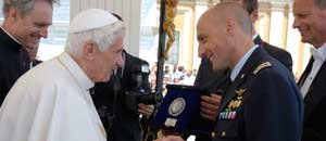Scuola marescialli dell’aeronautica militare dal Papa