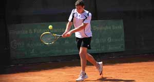 Uno degli atleti del Tennis Club di Viterbo