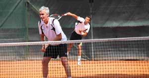 Uno degli atleti del Tennis Club di Viterbo