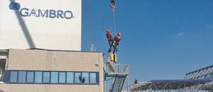 Vigili viterbesi al lavoro in Emilia