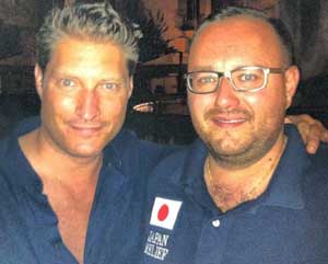 L'assessore Bianchini con Sean Kanan