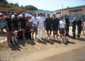 L'esercitazione in mare della guardia costiera di Tarquinia