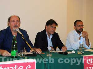 Enrico Gasbarra con Aldo Fabbrini e Andrea Egidi
