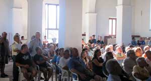 Il pubblico al complesso di San Sisto