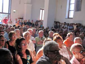 Il pubblico al complesso di San Sisto